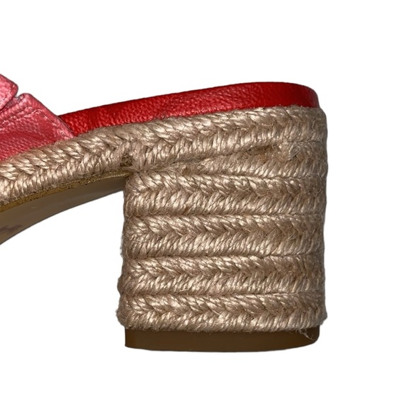 Coach Pink/Red Espadrille Sandals, Size 6 - Picture 11 of 17